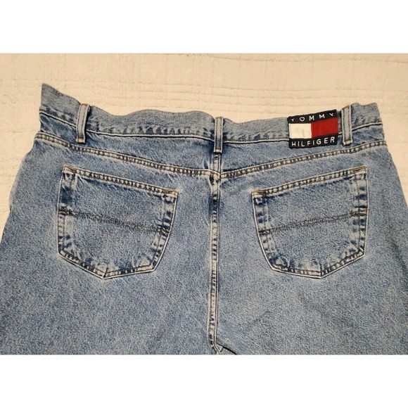 Tommy Hilfiger Other - Tommy Hilfiger Jeans Mens 42x32 Blue Vintage Relaxed Straight Denim Pants Y2K